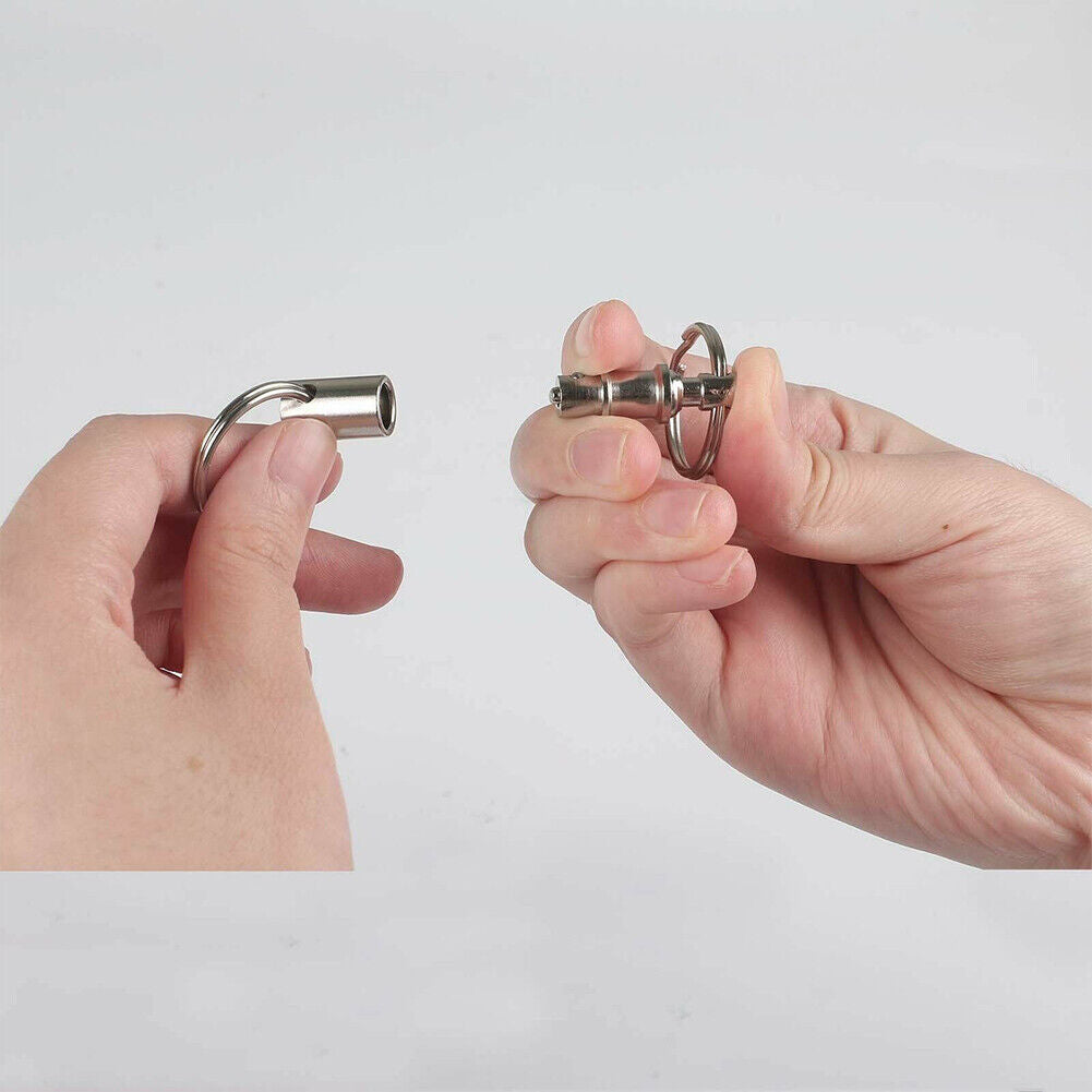 US 10-20 Pcs Handy Basics Quick Release Key Detachable Pull Apart Ring Keychain