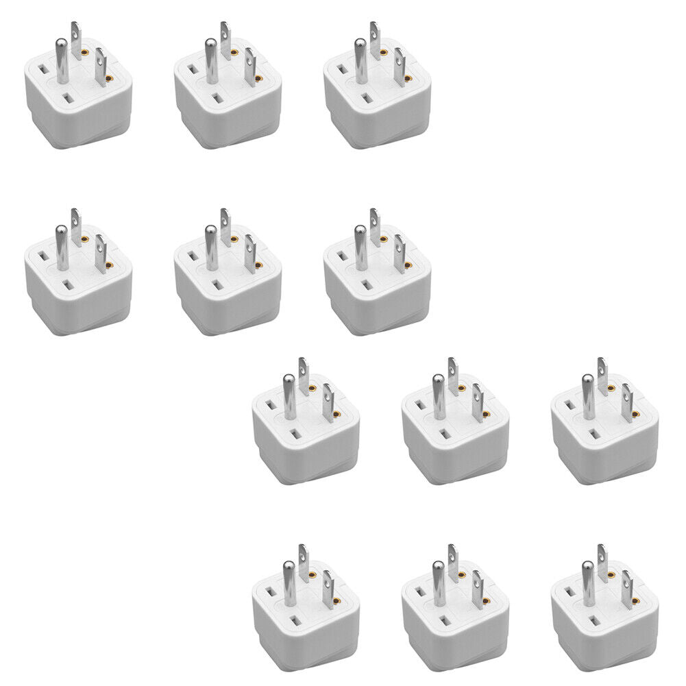 US 6-12Pc Universal UK US AU EU to American US Outlet Plug in Adapter Converter