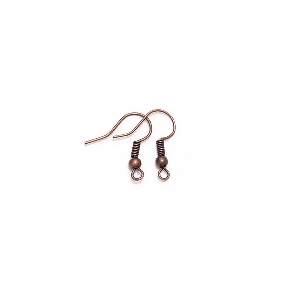 US 100-200 DIY JEWELRY Making Findings Earring Hook Coil Ear Wire French Hook