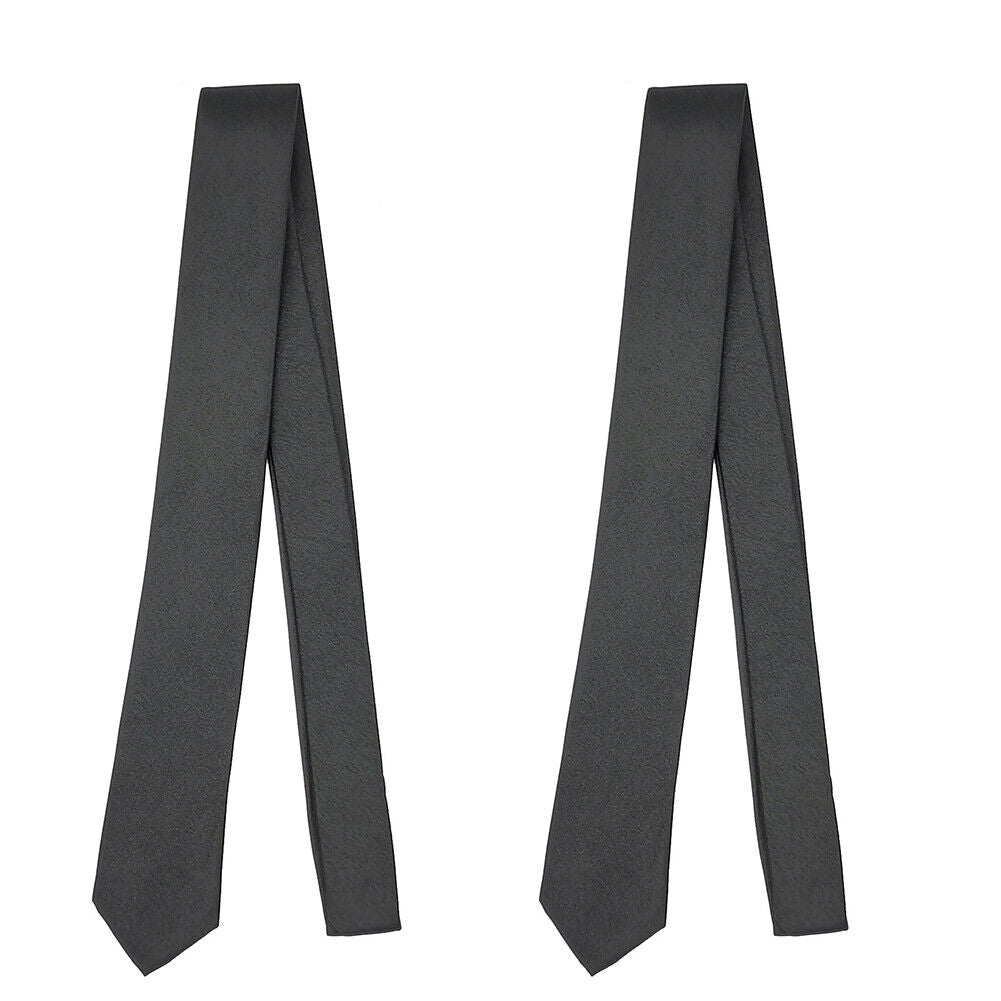 US 1-2 Pack Men Boy Black Skinny Slim Retro Tie Narrow 2" Thin Necktie M-Colors