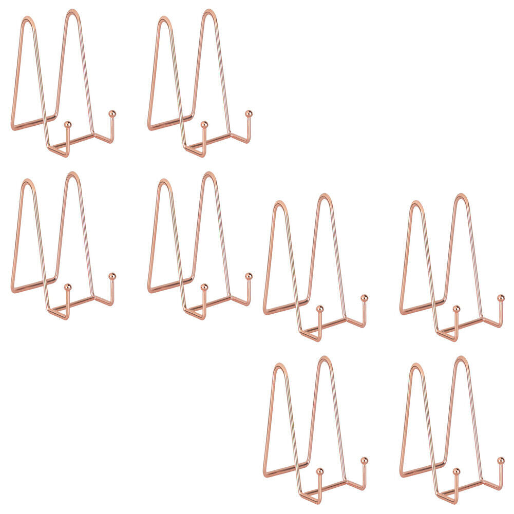 US 4-8 Pcs Metal Frame Holder Display Stands for Picture,Plate,Book,Photo Easel