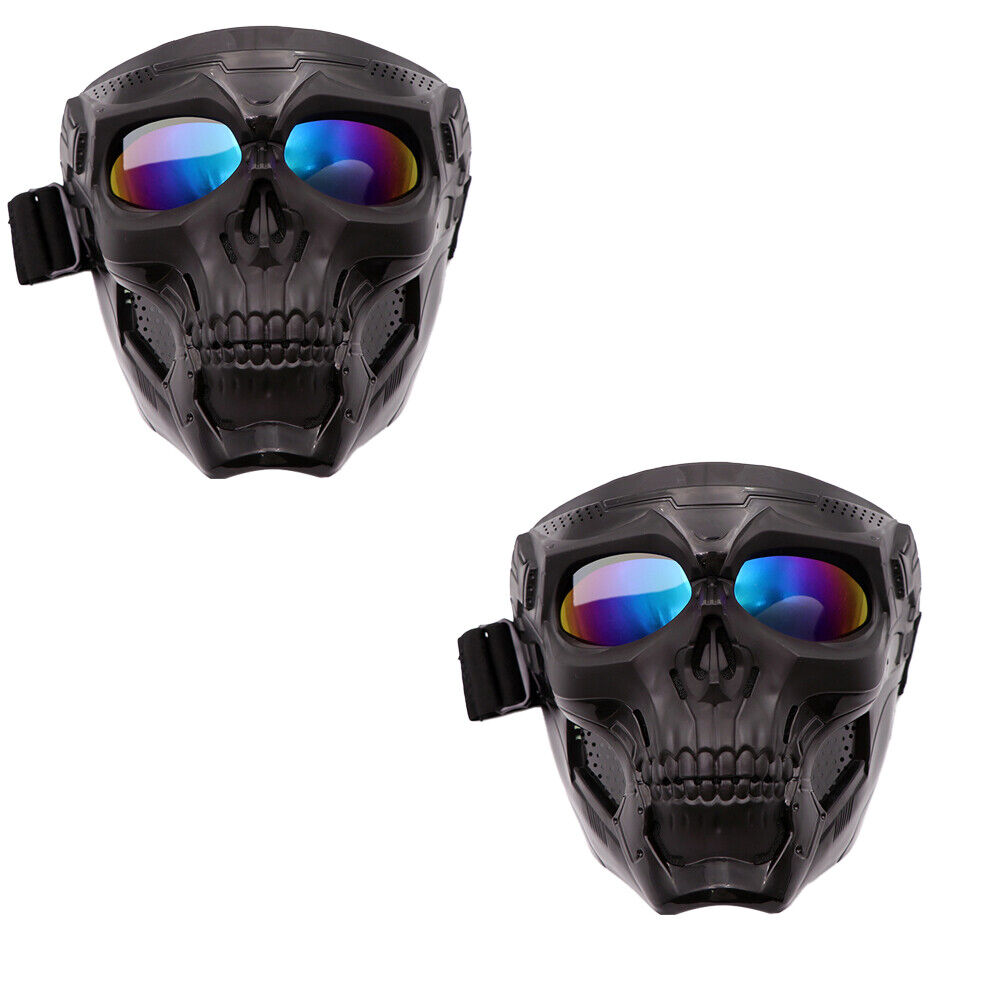 US Skull Tactical Airsoft Mask Halloween Full Face Protective Helmet Goggles