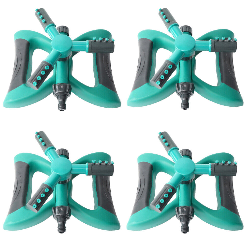 US 2-4 Pack 360° Rotation Auto Irrigation System Garden Lawn Sprinkler Watering