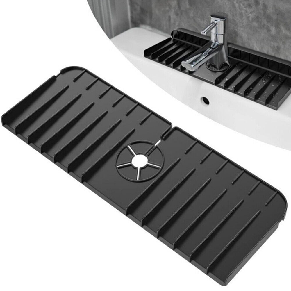 US 2-4 Pack Sink Splash Guard for Kitchen RV Silicone Faucet Handle Drip Catch