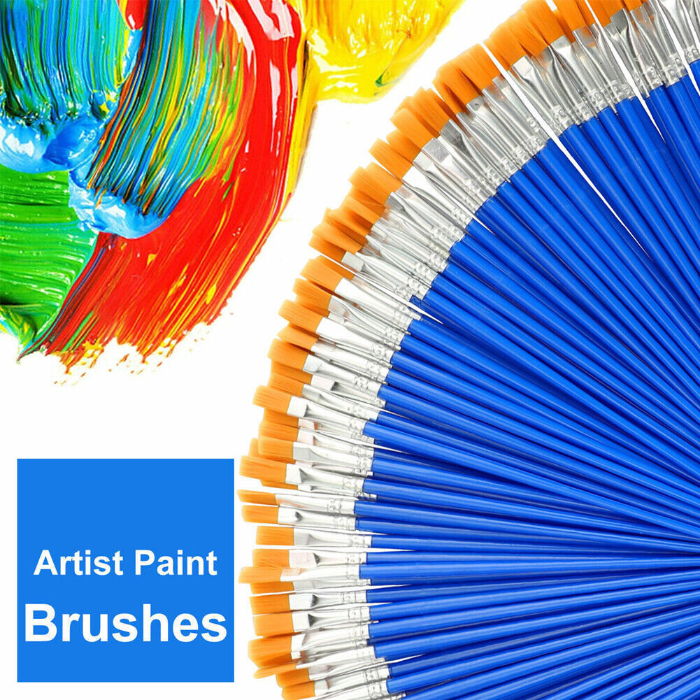 US 200~400 Pcs Artist Acrylic Paint Brushes Watercolour Painting Craft Art Model
