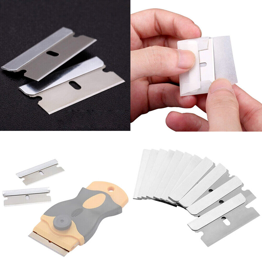 US 200-400 Pack Single Edge Razor Blade Sharp Heat Treated Safety Cutting Tools