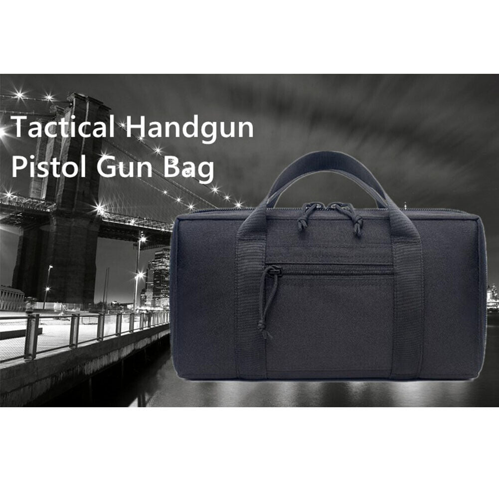 US 1-2 Pc Hunt Shoot Range Gun Magazine Carry Pouch Tactical Pistol Handgun Bag
