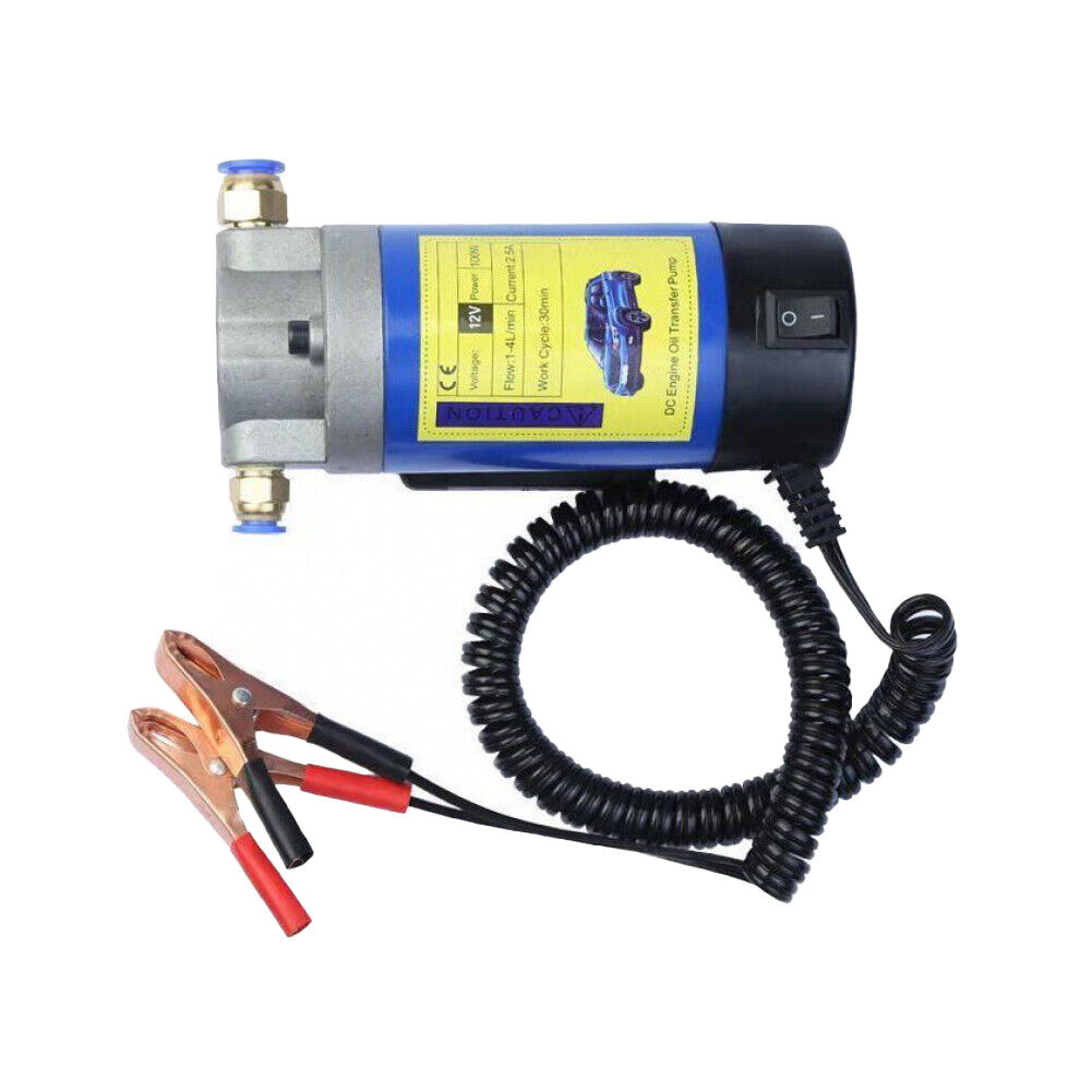 US Miniature 12V 4 Litre Petrol Oil Fluid Extractor Pump Transfer Engine Vacuum