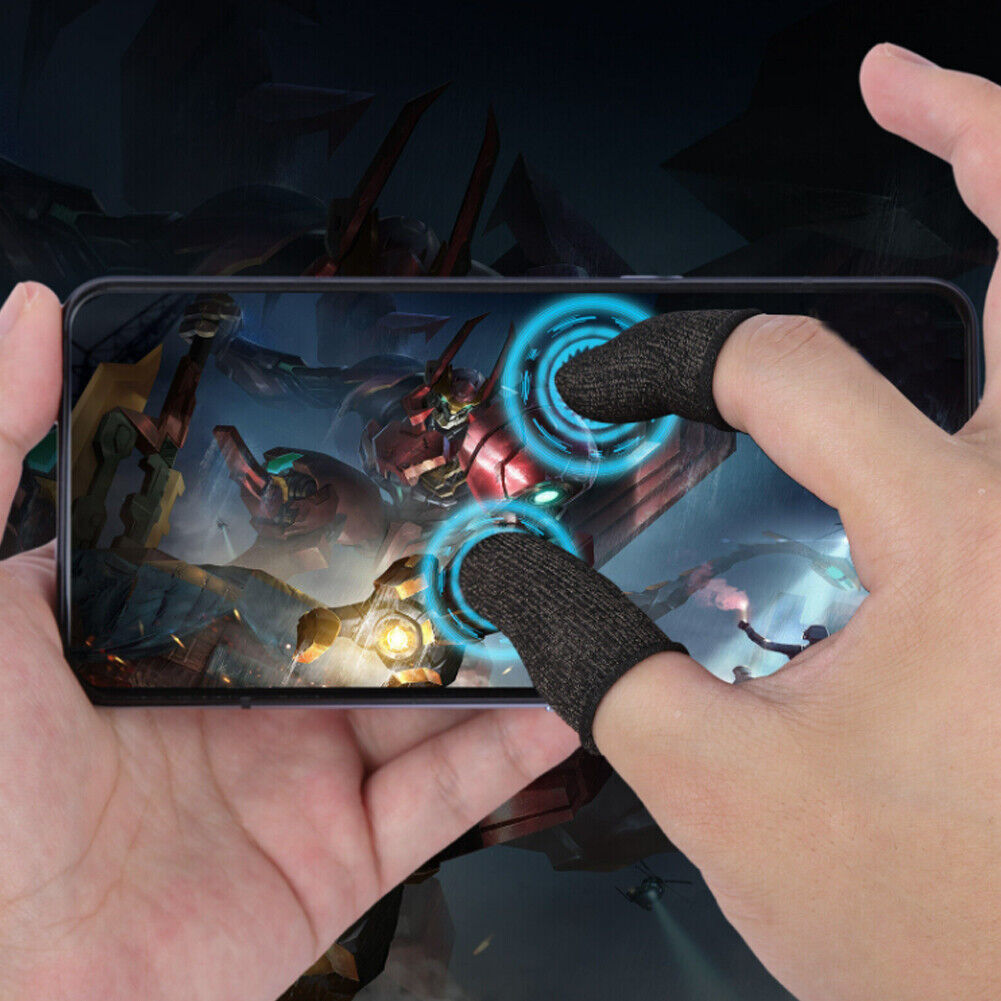 US 5-10 Paris Gaming phones Finger Sleeves Breathable Anti Sweat Ultra Sensitive