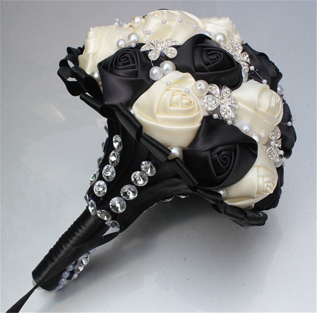 Wedding Bouquet Bridal Brooch Bouquets Bridesmaid Bouquet Diamond Pearl Ribbon