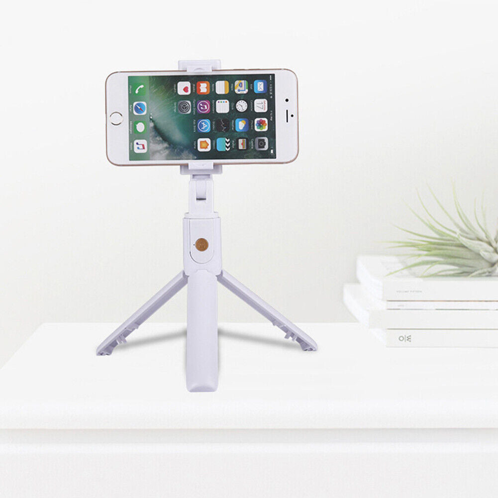 US Remote Selfie Stick Tripod Phone Desktop Stand Desk Holder For iPhone Samsung