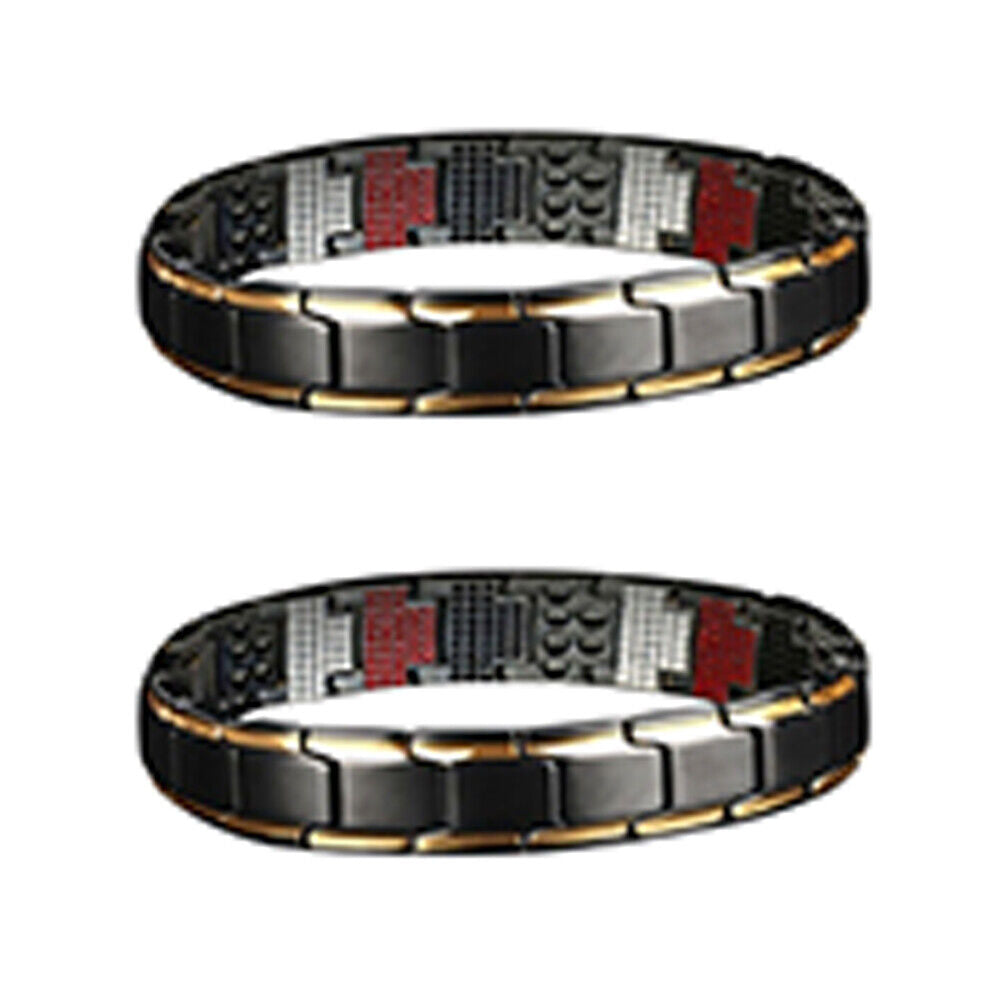 US 1-2 Pc Therapeutic Energy Healing Magnetic Bracelet Therapy Arthritis Jewelry