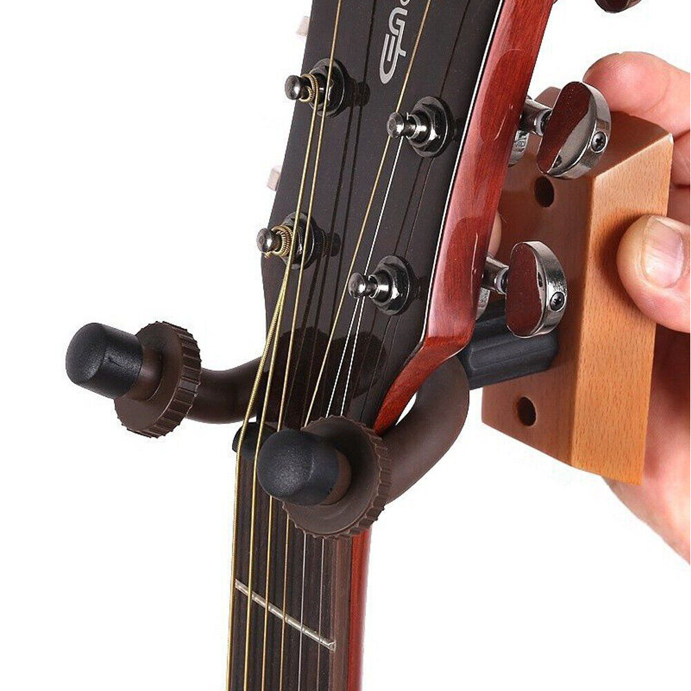 US 2-4 Pc Guitar Hanger Holder Stand Arm Rack Hook Wall Mount Instrument Display