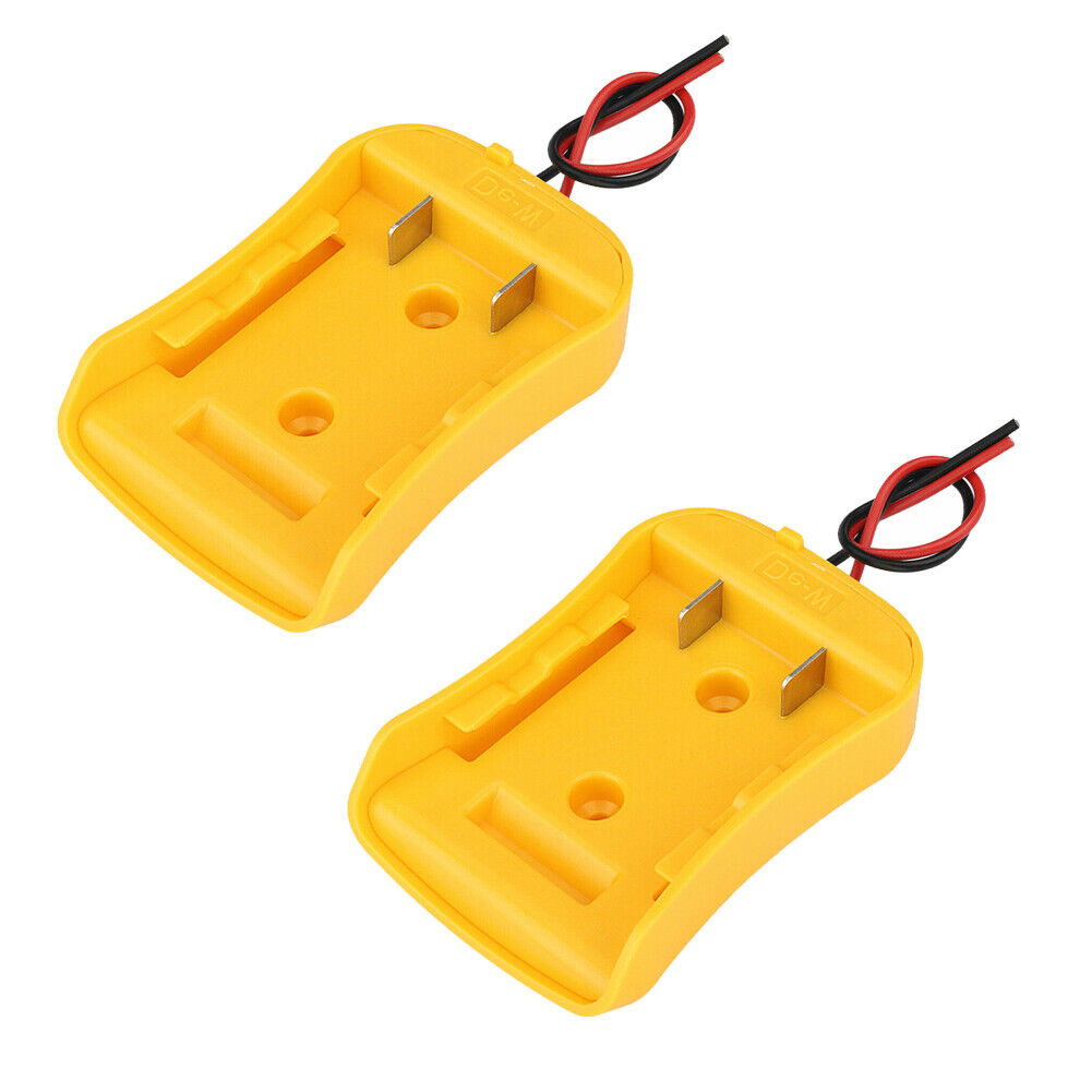 US 2-4 Pcs Power Adapter Connector for Dewalt 18/20V Max Battery Holder Dock DIY
