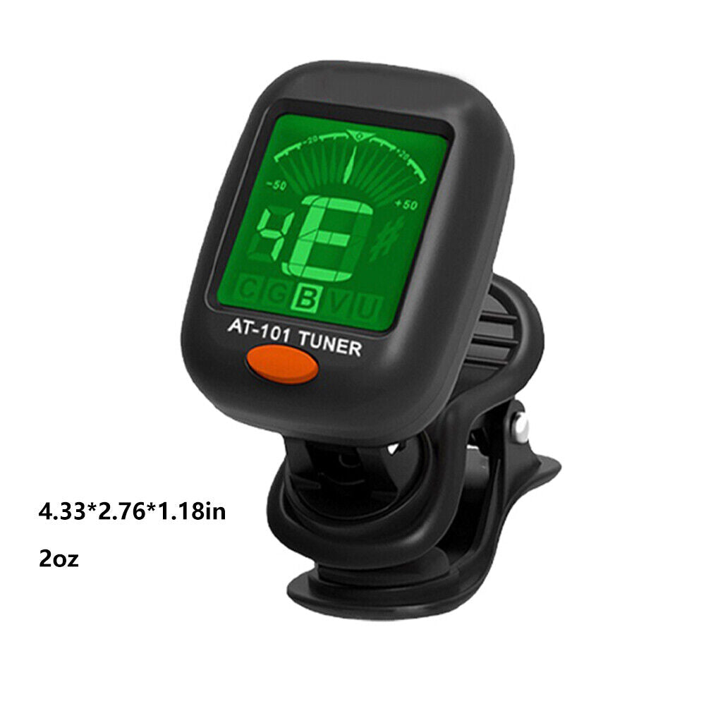 LCD Clip On Chromatic Acoustic Electric Guitar Bass Ukulele Banjo Violin Tuner