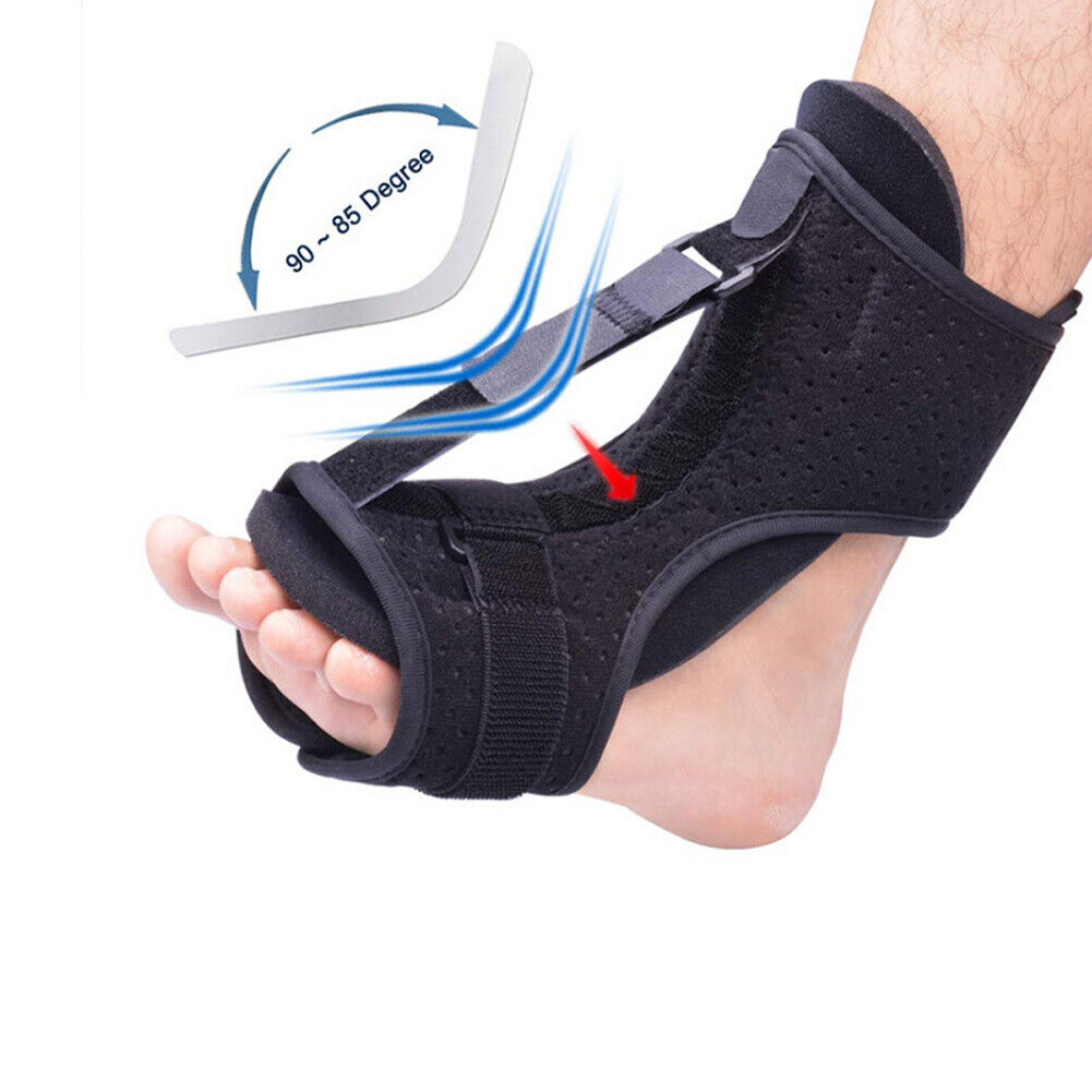 US 2-4 Pairs Adjustable Ankle Brace Foot Drop Orthotic Brace Support Toe Pain