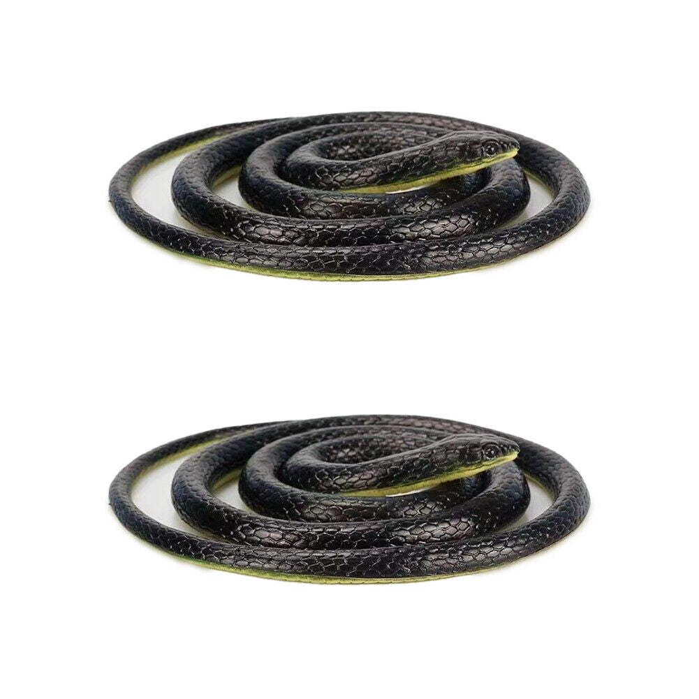 US 2-4 Pcs Fake Realistic Snake Lifelike Real Scary Rubber Toy Prank Party Joke