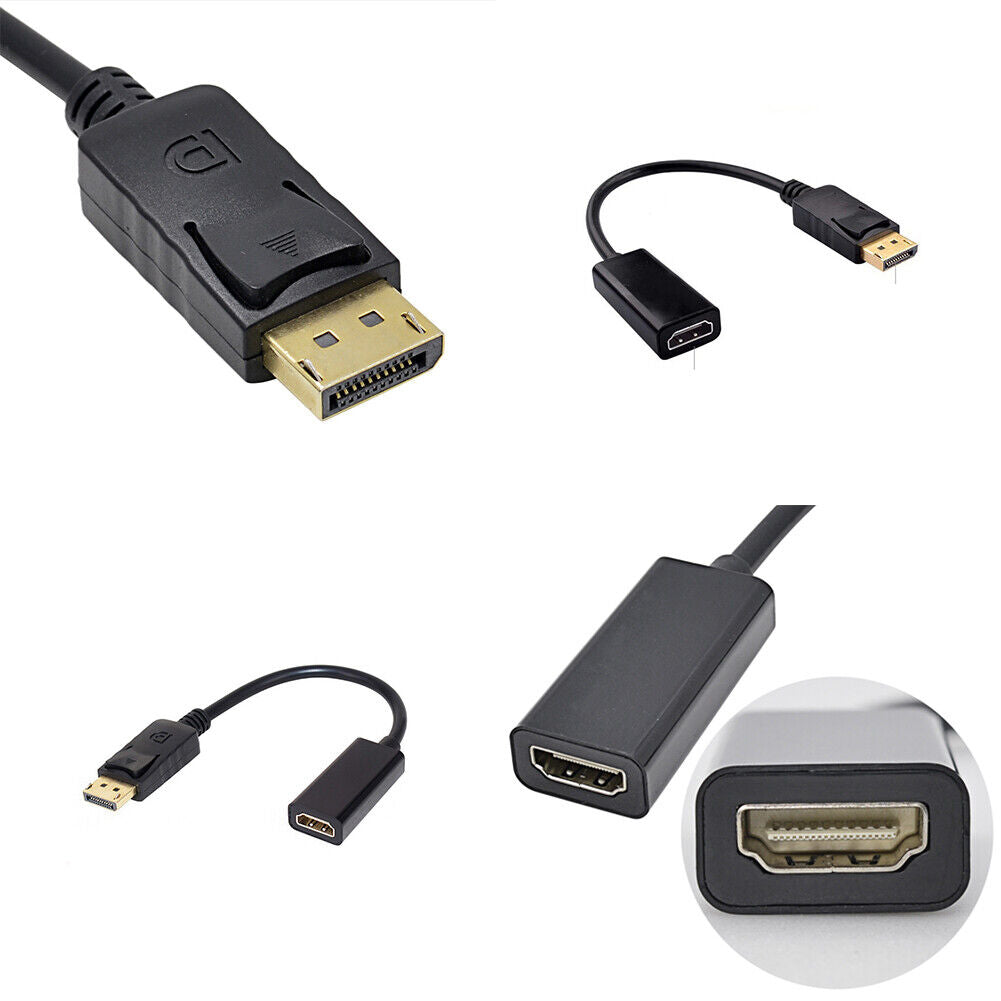 US 5-10 Pc DP Displayport Male to HDMI Female Cable Converter Adapter for PC