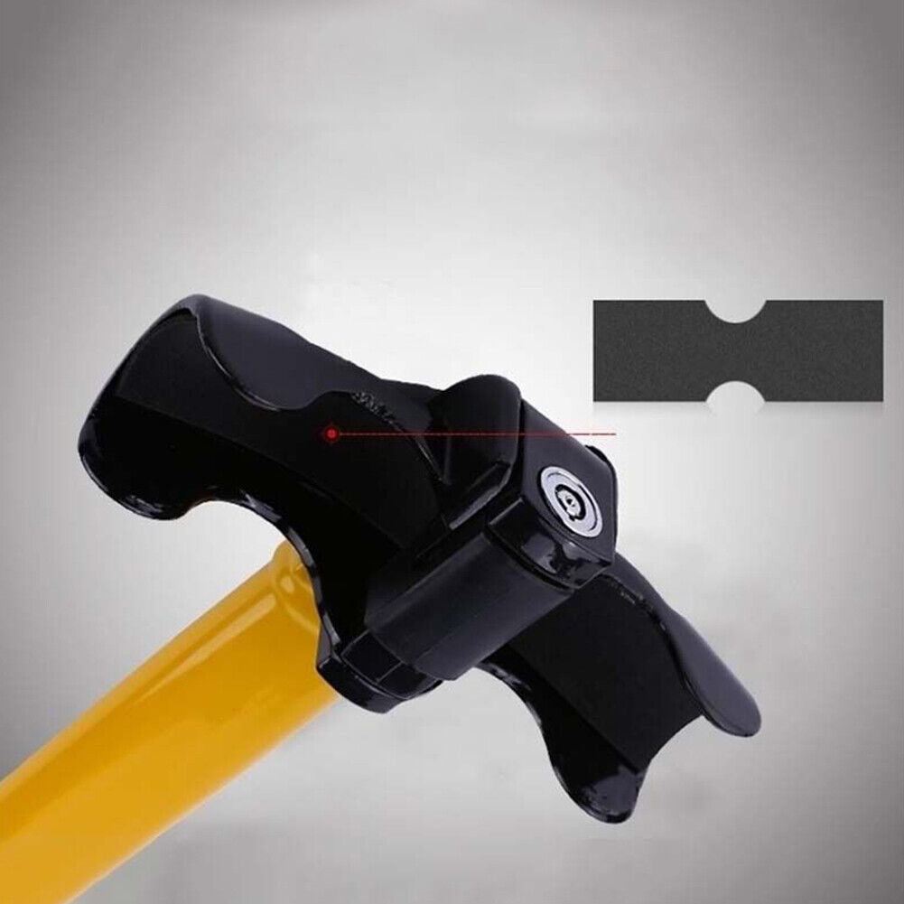 US 1-2 Pc Steering Wheel Lock Rotary Anti Theft Security System Vehicle Security
