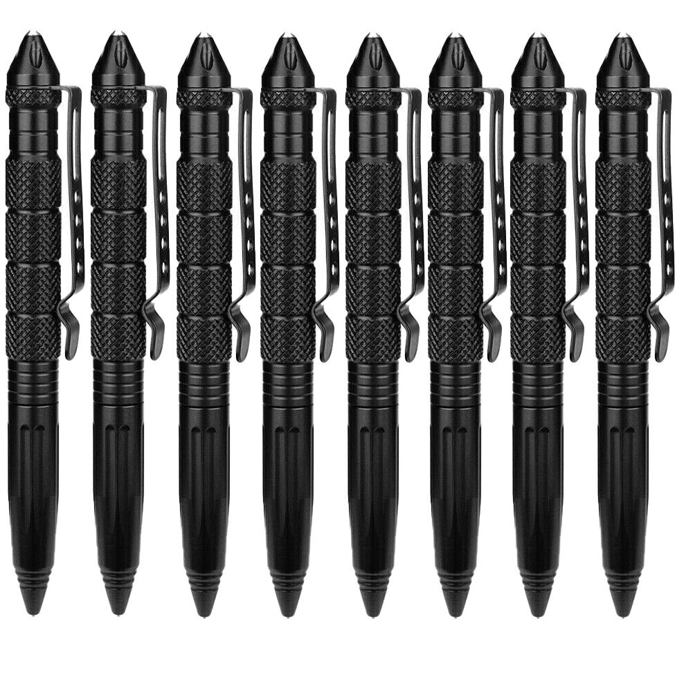 US 4-8 Pack EDC Tactical Pen Self Defense Survival Emergency Gear Window Breaker