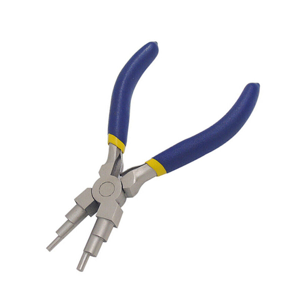 US 1-2 Stainless Steel 6-in-1 Bail Making DIY Crafts Wire Looping Forming Plier