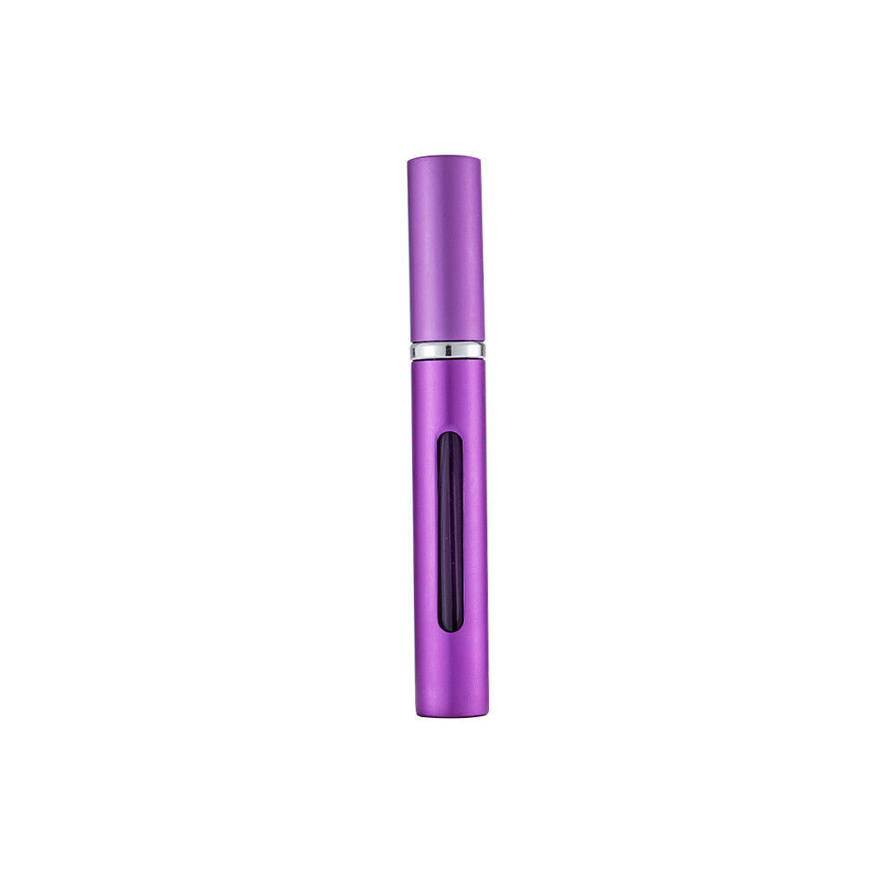 US 5-10Pc 5ml Portable Perfume Bottle Glass Refillable Pump Spray Empty Bottle