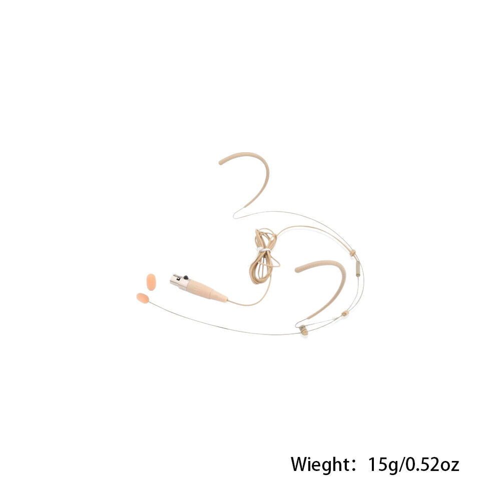 US Headset Mic Headworn Microphone Mini XLR 4 Pin TA4F For Shure Wireless System