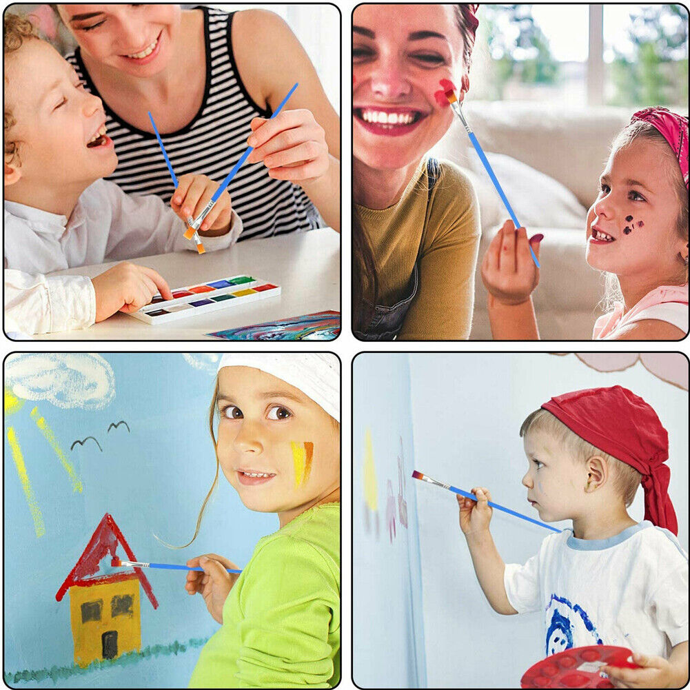 US 200~400 Pcs Artist Acrylic Paint Brushes Watercolour Painting Craft Art Model