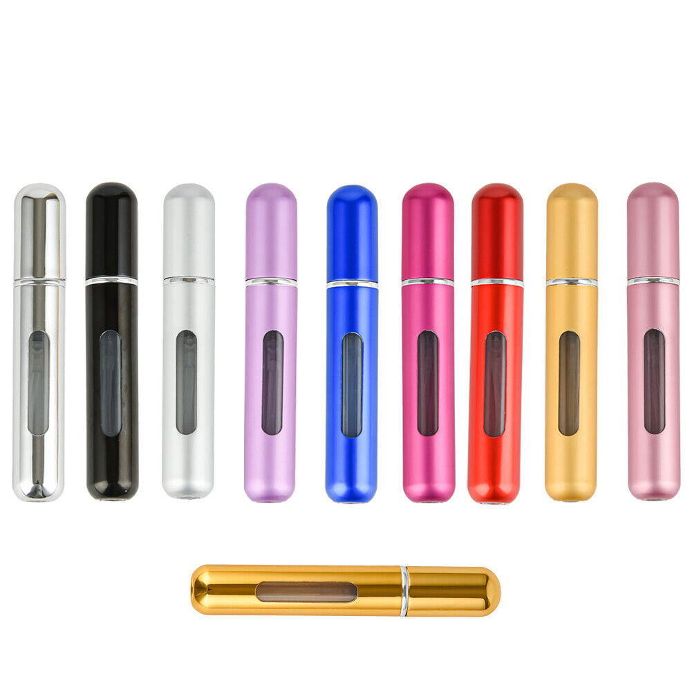 US10-20 Pack Portable Mini Refillable Perfume Empty Spray Bottle Pump Case