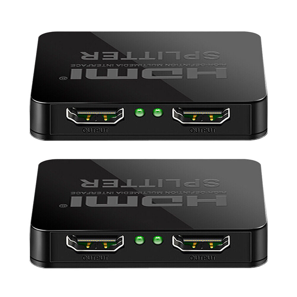 US Active HDMI Splitter Powered Amplifier 1 to 2 4K 2160P 1080P Screen Mirroring