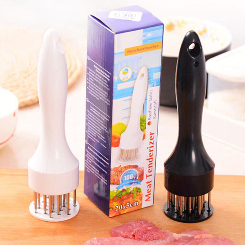 US 1-2 Pcs Professional Meat Tenderizer with Meat Sharp Stainless Steel Needle