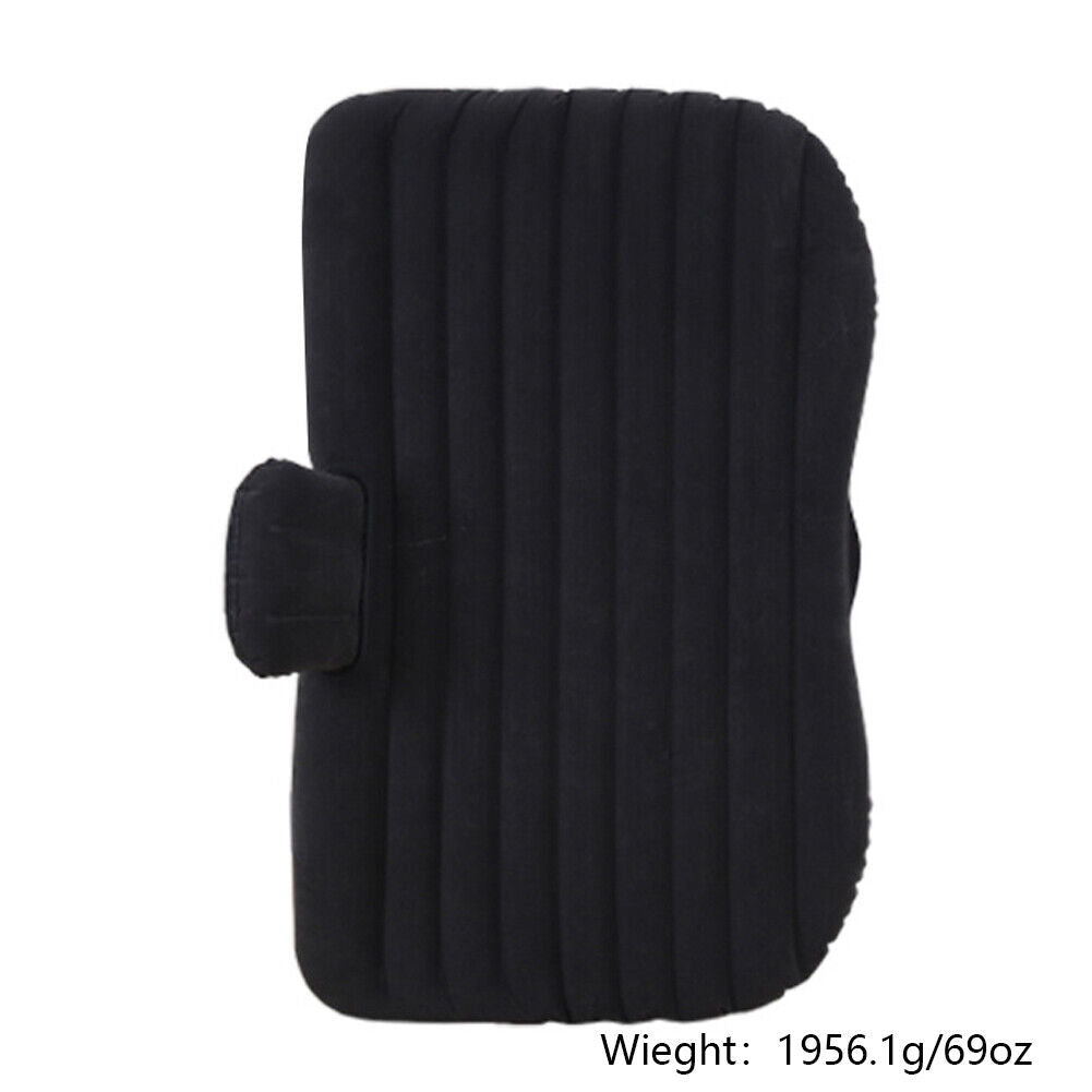 US Inflatable Travel Car Mattress Air Bed Back Seat Sleep Rest Mat 2 Pillow Pump