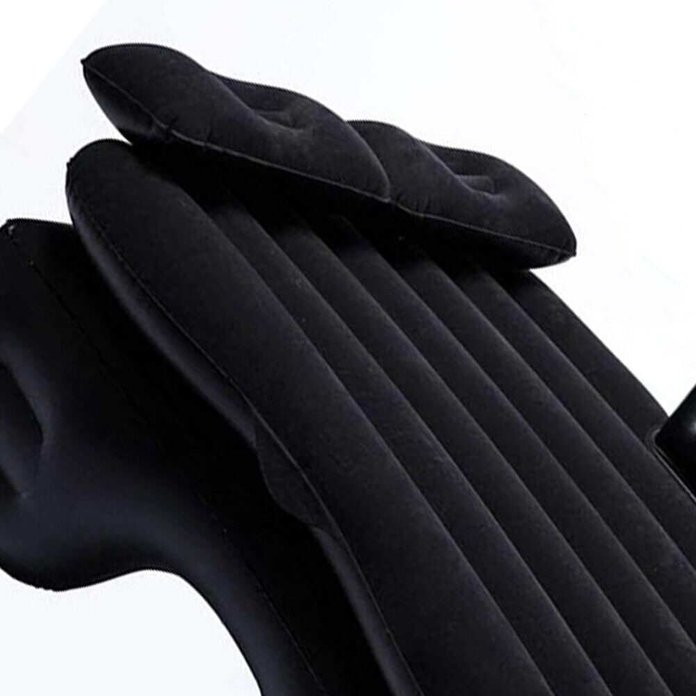 US Inflatable Travel Car Mattress Air Bed Back Seat Sleep Rest Mat 2 Pillow Pump