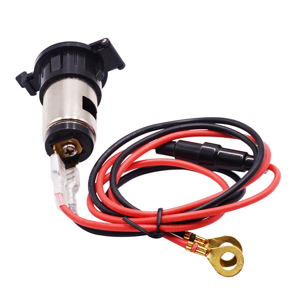 US 2-4 Pc Power Socket Outlet Plug Accessories+Line 12V Car Boat Tractor Lighter