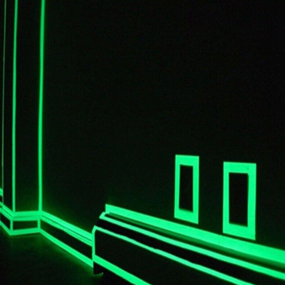 US 2-4 Pcs 9.84 Ft Waterproof Tape Glow Dark Luminous Fluorescent Stair Outdoor