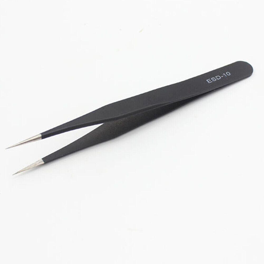 US 9 pc ESD Tweezers Anti Static Tool Precision Kit Set Tools Electronics Repair