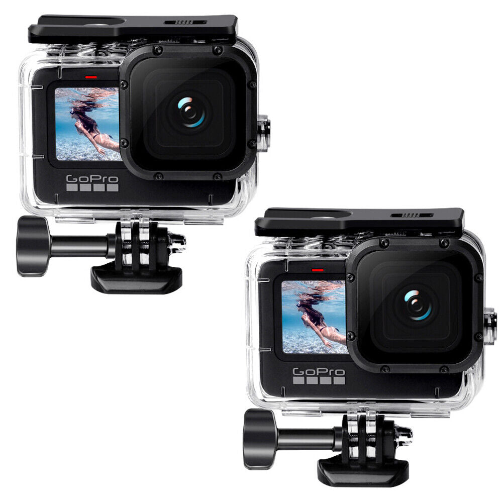 US 2-4 Pc Waterproof Housing Case Protective Underwater Dive Action Camera Shell