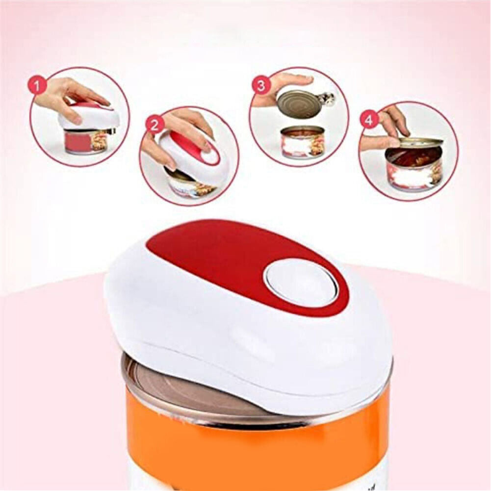 US 1-2 Pcs Electric Can Opener No Sharp Edge Kitchen Automatic Smooth Felt Open
