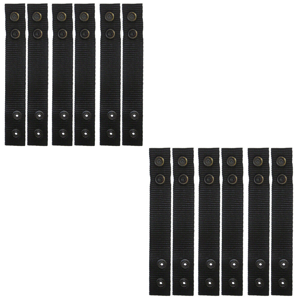 US 12-24 Pack Double Snap Belt Keeper Tactical Belt Security Police Belt Fixing