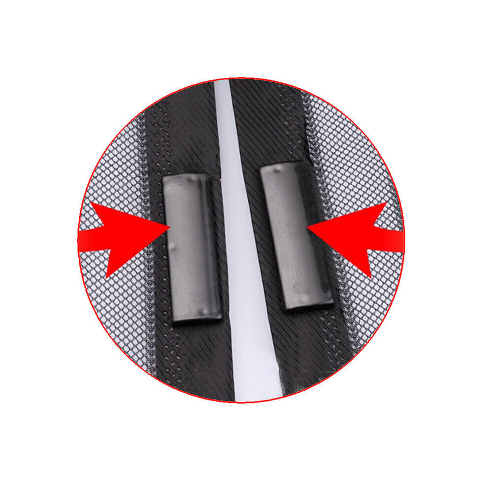 US 1-2 Pack Magnetic Screen Door Hands-Free Anti Mosquito Bugs Fly Curtian Mesh