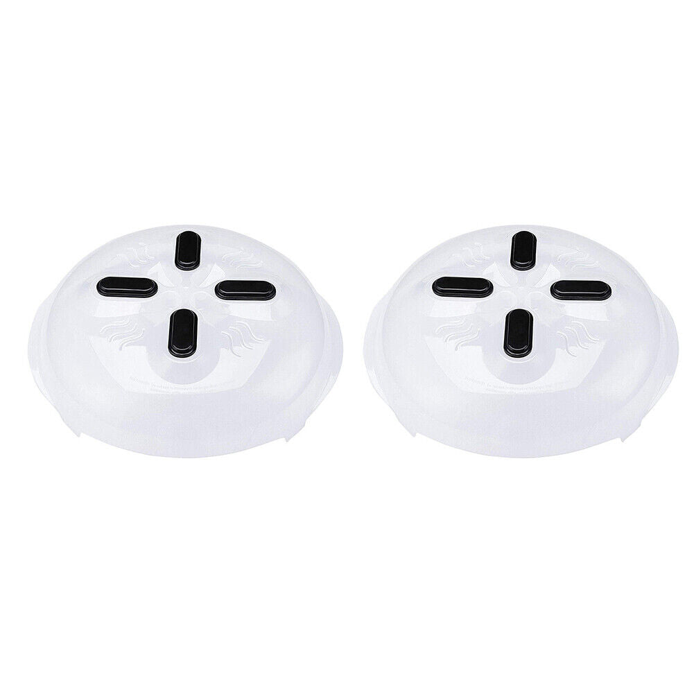 US 2-4 Pack Magnetic Microwave Cover Food Anti Splatter Plate Guard Steam Vent