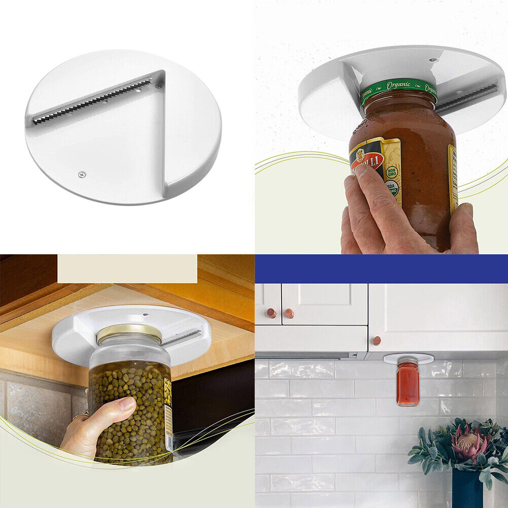 US 2-4 Pack Jar Round Opener Weak Single Hand Under Cabinet Lid Opener Senior