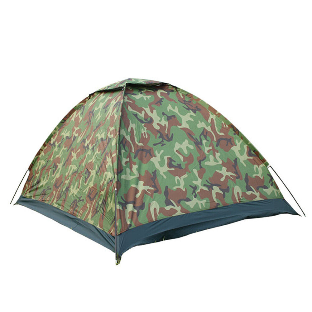 US 1-2 Person Outdoor Camping Tent Waterproof for Family Camouflage Hiking