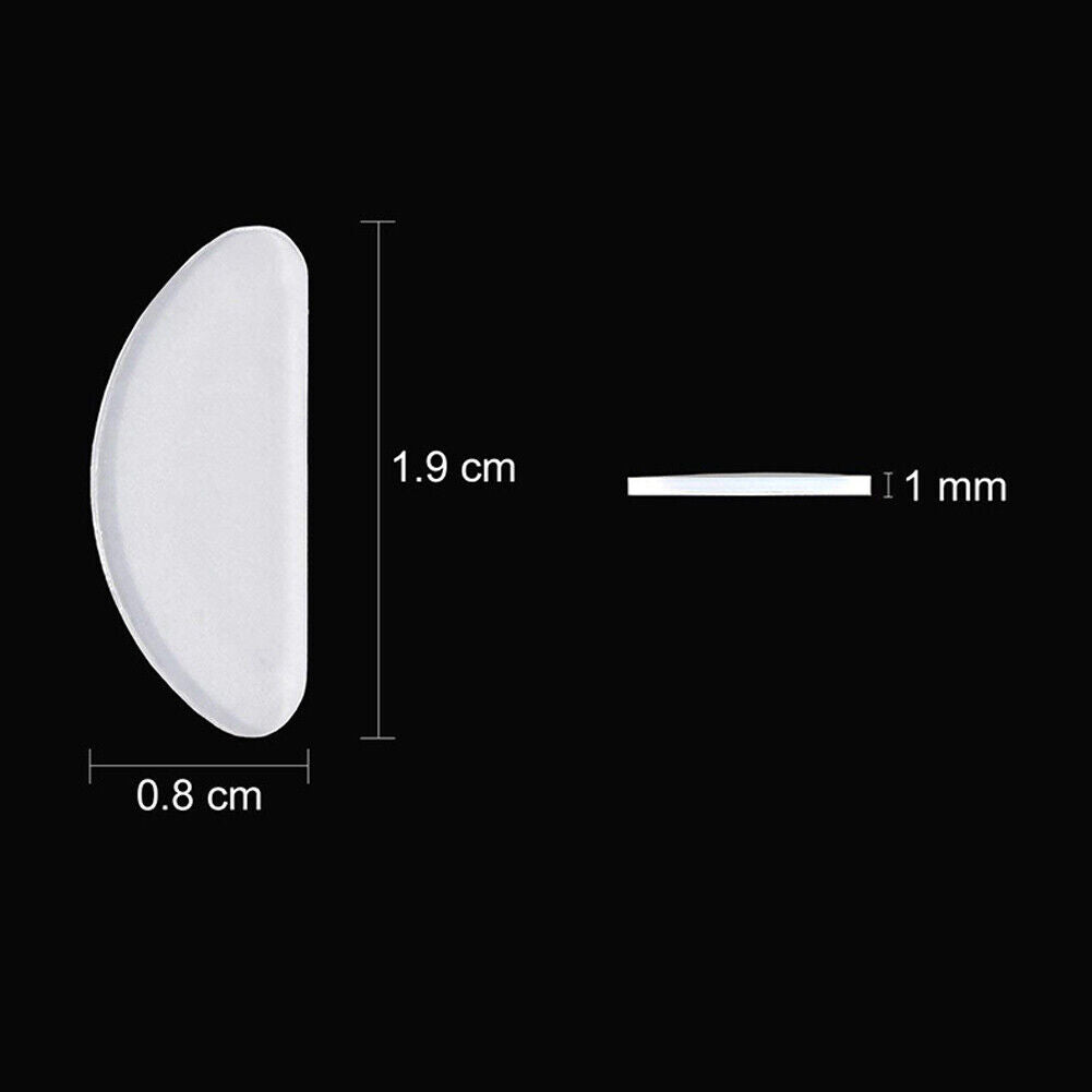 US 10-20 Pairs Eyeglasses Nose Pad Adhesive Anti-Slip Pad Soft Silicone Cushion