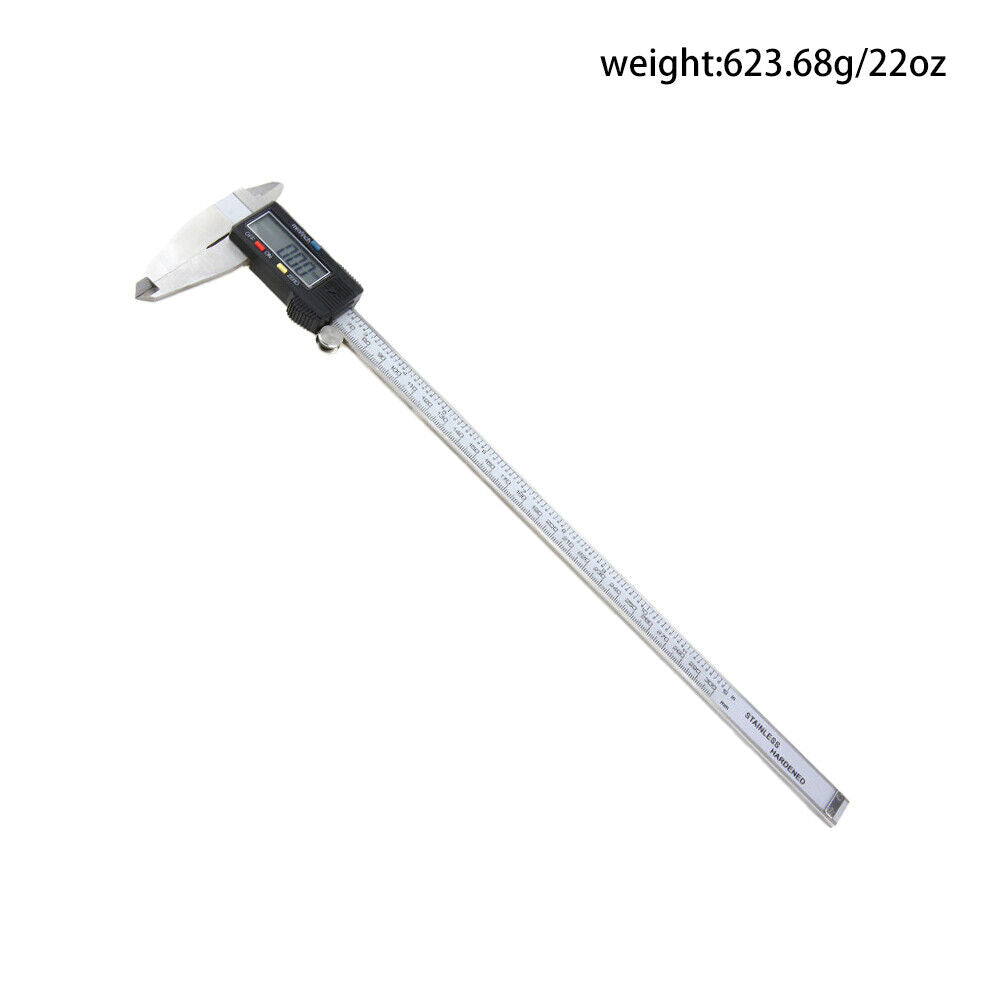US 0-300mm Electronic Digital Caliper Precision Stainless Inch/Metric LCD Dial