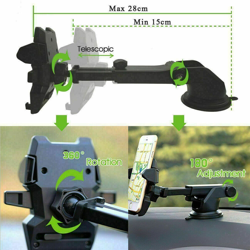 US 2-4 Pcs 360° Universal Car Windshield Vent Phone Mount Stand Holder Cellphone