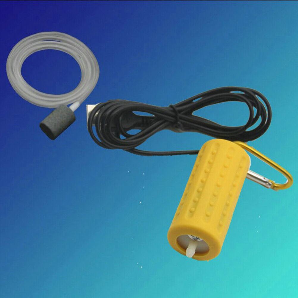 US 2-4 Pack Portable Mini USB Aquarium Tank Oxygen Air Pump Mute Energy Saving