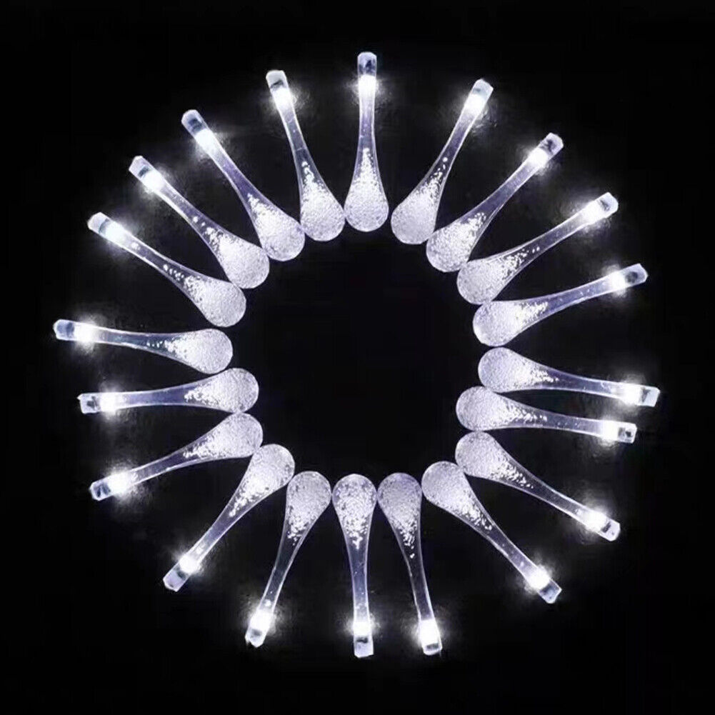 US 21 Ft Outdoor Solar Powered 30 LED String Light Garden Patio Landscape Lamp
