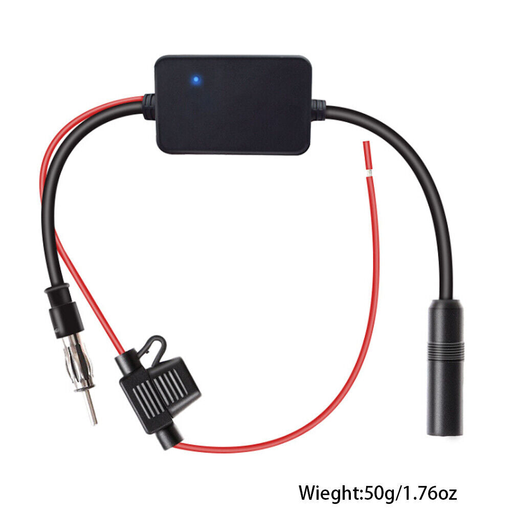 US 1-2 Pcs Car Auto Stereo FM & AM Radio Signal Antenna Aerial Amp Amplifier