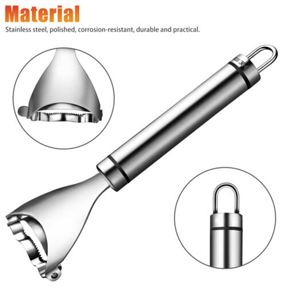 US 2-4 Pack Stainless Steel Corn Cob Peeler Remover Kernel Cutter Thresher Tool